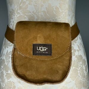 UGG Chestnut Suede Mini Belt Bag Fanny Pack